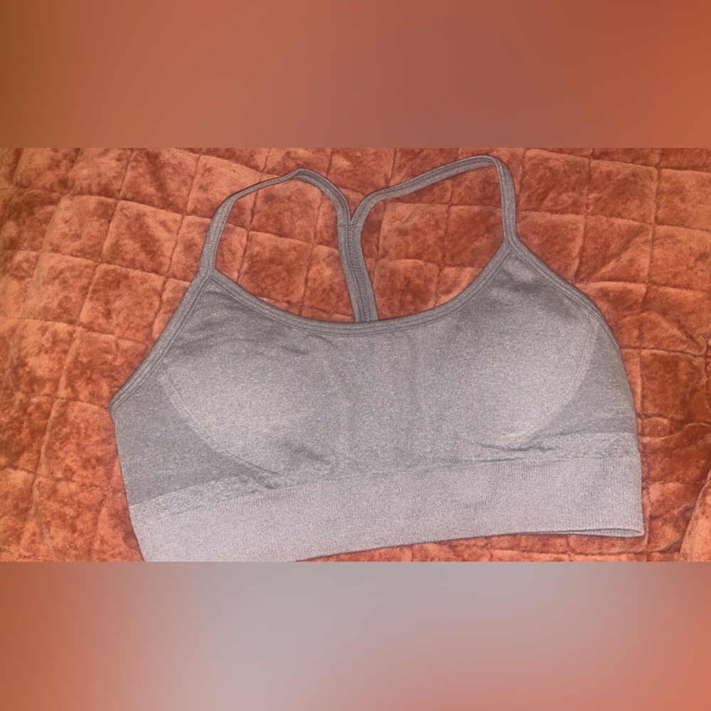 Aybl grey sports bra size small